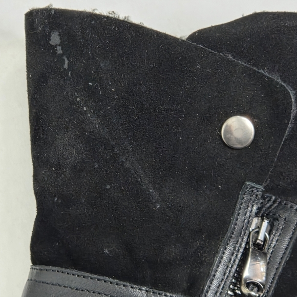 FABIANELLI Suede and Leather Black Ankle Booties Size 41 (9.5) Made in Italy - Picture 14 of 14